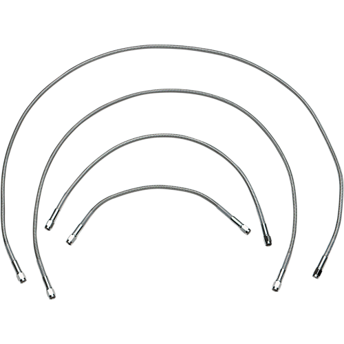 PartzBiz HD: 4420879-Drag Universal Clear Coated 9" Stainless Steel Brake Line w/ AN-3 Fittings Ends | DS098809 PartzBiz HD: 4420879-Drag Universal Clear Coated 9" Stainless Steel Brake Line w/ AN-3 Fittings Ends | DS098809