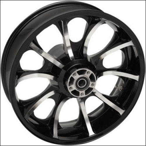 PartzBiz HD: 4420865-Coastal Moto Black Cut Largo 3D 18" Rear Cast Wheel Only Harley 08-17 w/ ABS | 3D-LGO185BC-ABS PartzBiz HD: 4420865-Coastal Moto Black Cut Largo 3D 18" Rear Cast Wheel Only Harley 08-17 w/ ABS | 3D-LGO185BC-ABS