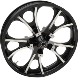 PartzBiz HD CM-LARGO-BC - Coastal Moto Black Cut Largo Precision Cast 3D 21" Wheel & Tire Package for Harley 00-23 | 3D-LGO213BCABST PartzBiz HD CM-LARGO-BC - Coastal Moto Black Cut Largo Precision Cast 3D 21" Wheel & Tire Package for Harley 00-23 | 3D-LGO213BCABST