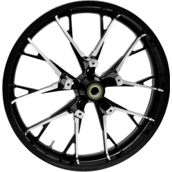 PartzBiz HD CM-MARLIN-BC - Coastal Moto Black Cut Marlin Precision Cast 3D 21" Wheel & Tire Package for Harley 00-23 | 3D-MAR213BC07 PartzBiz HD CM-MARLIN-BC - Coastal Moto Black Cut Marlin Precision Cast 3D 21" Wheel & Tire Package for Harley 00-23 | 3D-MAR213BC07