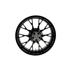 PartzBiz HD DS02022184 - Coastal Moto Black Cut Marlin 3D Rear 18x5.5 Wheel NON ABS Harley Touring 09-22 | 3D-MAR185BC