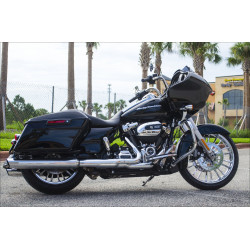 PartzBiz HD DS02012222 - Coastal Moto Chrome Atlantic 3D 21 ” ล้อหน้า เฉพาะ Harley 08-17 Non ABS | 3D-ATL213CH