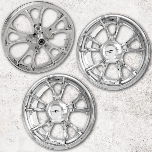 PartzBiz HD: 4420855-Coastal Moto Chrome Largo Precision Cast 3D 21” แพ็คเกจล้อและยางสำหรับ Harley Trike | 3D-LGO213CHABST PartzBiz HD: 4420855-Coastal Moto Chrome Largo Precision Cast 3D 21” แพ็คเกจล้อและยางสำหรับ Harley Trike | 3D-LGO213CHABST
