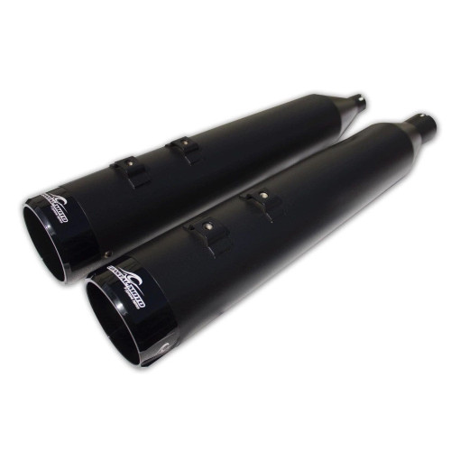 PartzBiz HD: 4420820-Coastal Moto Deep Shot Black 4.5" Slip-On Mufflers Harley Twin Cam & Evo 96-16 PartzBiz HD: 4420820-Coastal Moto Deep Shot Black 4.5" Slip-On Mufflers Harley Twin Cam & Evo 96-16