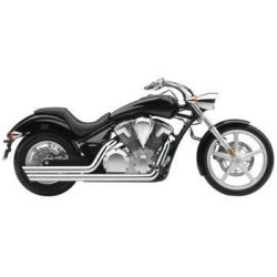 PartzBiz HD CBU-1832 - Cobra 1832 Chrome Slashdown Speedster ท่อฟูล 04-09 Honda VTX1300C 082515