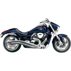 PartzBiz HD CBU-2225 - Cobra 2225 Chrome Speedster Swept Exhaust Pipes Yamaha Raider XV1900C 08-16 full system 2 into 2 2n2ท่อเสียงดังเหมาะที่สุดสำหรับโชว์ท่อไอเสีย 1810-1514 18101514 082404