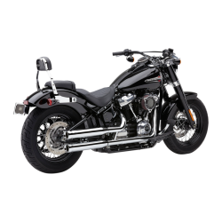 PartzBiz HD CBU-6047 - Cobra 3 ” NH Neighbor Hater Slip-On ท่อไอเสียโครเมียม 18-23 Harley Softail