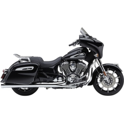 PartzBiz HD CBU-5205 - Cobra 5205 Chrome Neighbor Haters 4.5" Slip-On Muffler Indian Touring 15-Up