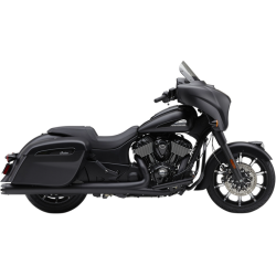 PartzBiz HD CBU-5206B - Cobra 5206 Chrome Dual Cut Neighbor Haters 4.5" Slip-On Muffler Indian 15-Up