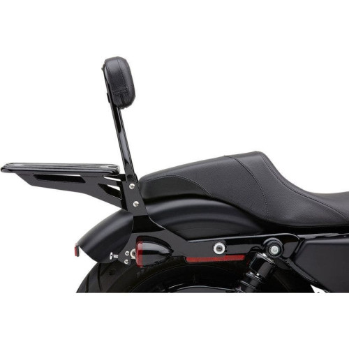 PartzBiz HD: 4420756-Cobra 602-2005B Black Complete Detachable Backrest Kit Harley Sportster XL 04-19 | 602-2005B PartzBiz HD: 4420756-Cobra 602-2005B Black Complete Detachable Backrest Kit Harley Sportster XL 04-19 | 602-2005B