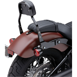 PartzBiz HD CBU-602-2029B - Cobra 602-2029B Black 11" Detachable Backrest Kit Harley Harley Low Rider 18-Up