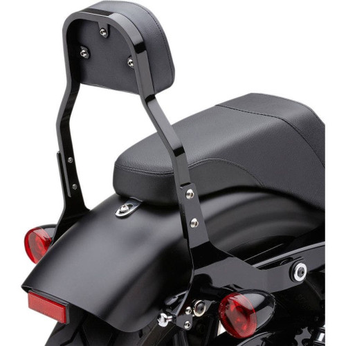 PartzBiz HD: 4420761-Cobra 602-202B Black Mini 11" Square Detachable Backrest Kit Harley 00-05 FL/FX | 602-2021B