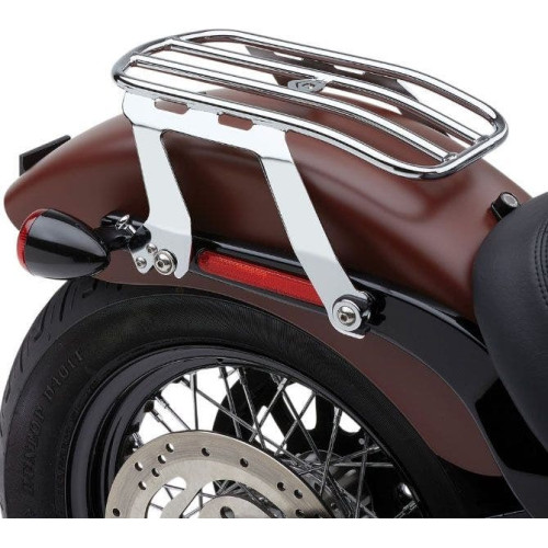 PartzBiz HD: 4420766-Cobra 602-2510 Chrome Detachable Solo Luggage Rack Harley M8 Softail 18-Up
