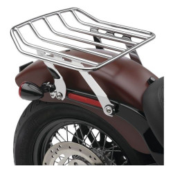 PartzBiz HD CBU-602-2613 - Cobra 602-2613 Chrome Big Ass Racks Detachable Luggage Carrier 18-19 Low Rider FXLR cargo accessories 