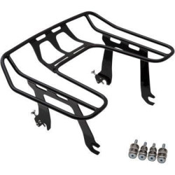 PartzBiz HD CBU-602-2615B - Cobra 602-2615B สีดำตูดใหญ่ชั้นวางที่ถอดออกได้กระเป๋าเดินทาง 18-19 softail sport glide flsb cargo อุปกรณ์เสริม