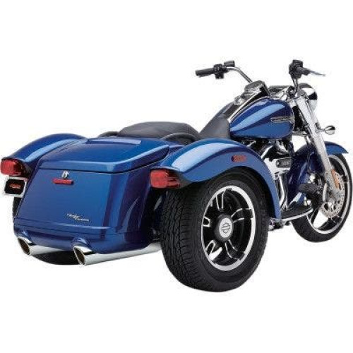 PartzBiz HD: 4420697-Cobra 6302 Chrome 909 Twins 4" Slip On Muffler Exhaust Harley Freewheeler 15-16 1801-0868 630069 PartzBiz HD: 4420697-Cobra 6302 Chrome 909 Twins 4" Slip On Muffler Exhaust Harley Freewheeler 15-16 1801-0868 630069