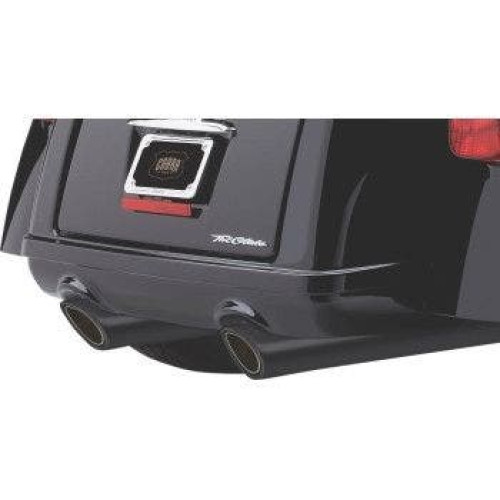 PartzBiz HD: 4420699-Cobra 6303RB 909 Twins 4" Slip-On Mufflers Black Harley FLHTCUTG Tri-Glide 09-20