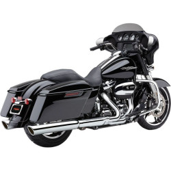 PartzBiz HD CBU-6108 - Cobra 909 Chrome Twins 4" Scallop Slash Cut Mufflers for Harley FL 2017 | 6108 PartzBiz HD CBU-6108 - Cobra 909 Chrome Twins 4" Scallop Slash Cut Mufflers for Harley FL 2017 | 6108