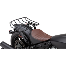 PartzBiz HD CBU-502-2605B - Cobra Black Big Ass Detachable Wide Luggage Rack for Indian Scout Bobber 18-22 | 502-2605B PartzBiz HD CBU-502-2605B - Cobra Black Big Ass Detachable Wide Luggage Rack for Indian Scout Bobber 18-22 | 502-2605B