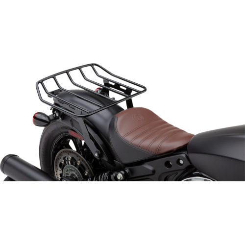 PartzBiz HD: 4420676-Cobra Black Big Ass Detachable Wide Luggage Rack for Indian Scout Bobber 18-22 | 502-2605B