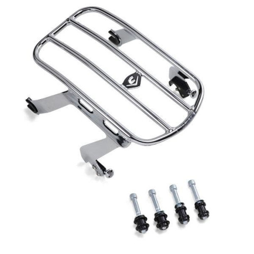 PartzBiz HD: 4420627-Cobra Chrome Detachable Solo Luggage Rack Harley Softail M8 Heritage 18-Up PartzBiz HD: 4420627-Cobra Chrome Detachable Solo Luggage Rack Harley Softail M8 Heritage 18-Up