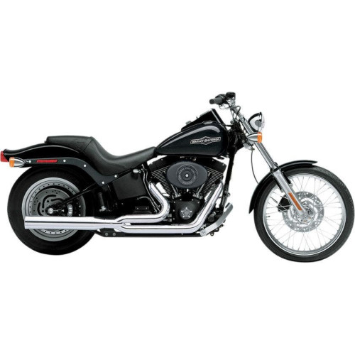 PartzBiz HD: 4420637-Cobra Chrome PowerPro HP 2-into-1 Exhaust for Harley Softail 07-11 FLST FXST | 6421 PartzBiz HD: 4420637-Cobra Chrome PowerPro HP 2-into-1 Exhaust for Harley Softail 07-11 FLST FXST | 6421