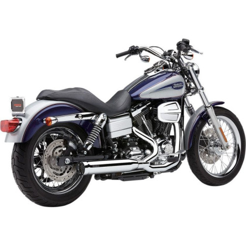 PartzBiz HD: 4420641-Cobra Chrome PowerPro HP 2 into 1 RPT Exhaust for Harley Dyna FXD 12-16 | 6468