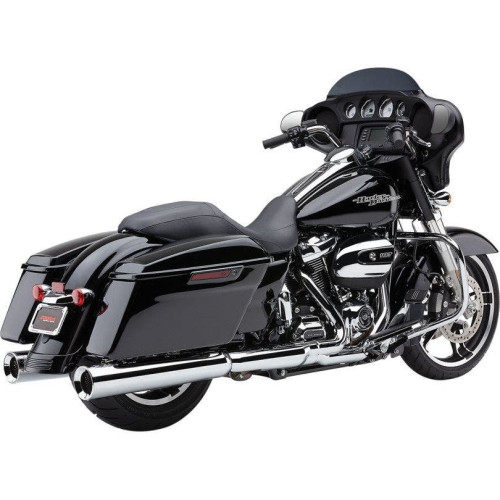 PartzBiz HD: 4420588-Cobra PowerFlo Chrome 4.5" Mufflers Slip Ons Exhaust for Harley FL 2017 | 6214 PartzBiz HD: 4420588-Cobra PowerFlo Chrome 4.5" Mufflers Slip Ons Exhaust for Harley FL 2017 | 6214