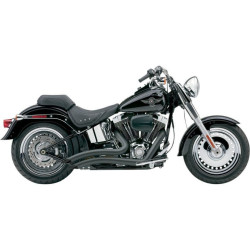 PartzBiz HD CBU-6224B - Cobra Speedster Short Swept Black PowerPort 2:2 Exhaust Harley Softail 07-11 | 6224B PartzBiz HD CBU-6224B - Cobra Speedster Short Swept Black PowerPort 2:2 Exhaust Harley Softail 07-11 | 6224B