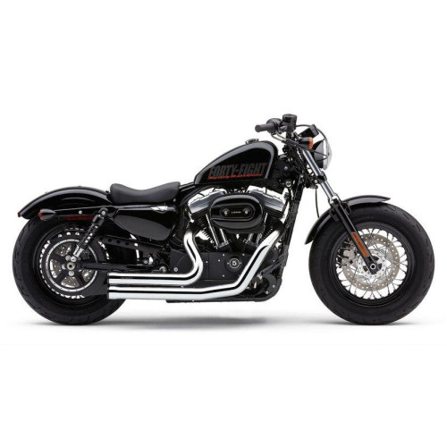 PartzBiz HD: 4420564-Cobra Speedster Shorts RPT Chrome 2 : 2 Exhaust for Harley Sportster 14-16 | 6785