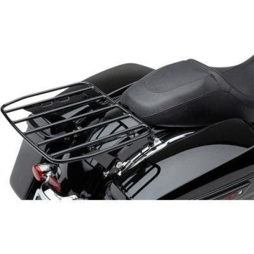 PartzBiz HD: 4420578-Cobra USA 602-2801B Big Ass Detachable Flat Luggage Rack Black Harley FLH 97-06