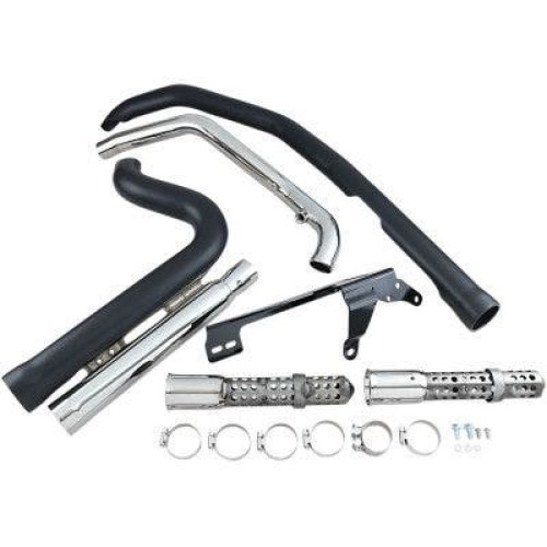 PartzBiz HD: 4420521-Cobra USA 6704B Black Speedster 909 2-2 Exhaust System Harley Sportster XL 07-13 1800-2092 18002092 best for buy sporty upgrade muffler pipe