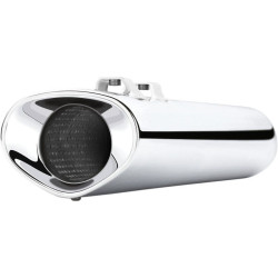 PartzBiz HD CBU-6212 - Cobra USA Chrome Tri Flow 5" Wide Slip On Mufflers Harley Touring FLH/T 95-16 | 6212 PartzBiz HD CBU-6212 - Cobra USA Chrome Tri Flow 5" Wide Slip On Mufflers Harley Touring FLH/T 95-16 | 6212