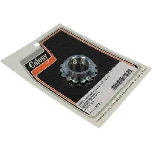 PartzBiz HD: 4420500-Colony 3053-1 Zinc Upper Fork Bearing Adjustment Nut 06-17 Harley Dyna 48307-06