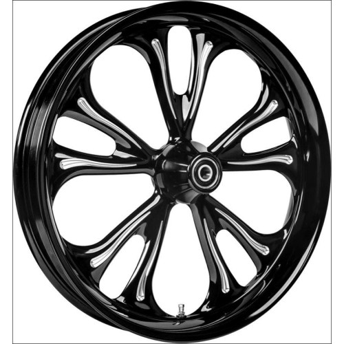 PartzBiz HD: 4420482-Colorado Customs Black Cut BW R2 Wheel & Tire Package for Harley Models PartzBiz HD: 4420482-Colorado Customs Black Cut BW R2 Wheel & Tire Package for Harley Models