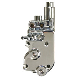 PartzBiz HD MW98-644 - ปั๊มน้ำมัน Chrome ปลอมแปลงสมบูรณ์ OE 26190-73 Harley Big Twin Shovelhead Evo 73-71