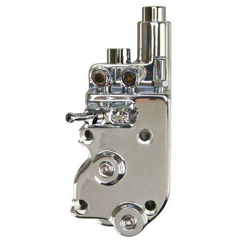 PartzBiz HD: 4420430-ปั๊มน้ำมัน Chrome ปลอมแปลงสมบูรณ์ OE 26190-73 Harley Big Twin Shovelhead Evo 73-71