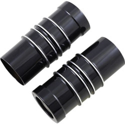 PartzBiz HD DS04110189 - Covington Customs Black Ripper Finned Billet Fork Bellows Leg Bells Harley 14-Up PartzBiz HD DS04110189 - Covington Customs Black Ripper Finned Billet Fork Bellows Leg Bells Harley 14-Up