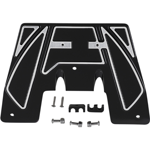 PartzBiz HD: 4420365-Covington Customs Black Ripper Firewall Plate Billet Harley Touring 17-Up
