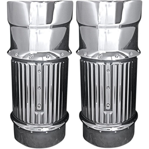 PartzBiz HD: 4420347-Covingtons Customs Dimpled Chrome Fork Bellows Slider Covers Boot Harley 14-17 | แฮนด์ C1114-ซี PartzBiz HD: 4420347-Covingtons Customs Dimpled Chrome Fork Bellows Slider Covers Boot Harley 14-17 | แฮนด์ C1114-ซี