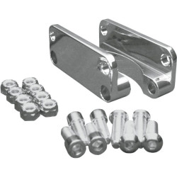 PartzBiz HD DS14100051 - Covingtons Chrome Front Fender Brackets Adapters for 21" Wheel 03-13 Harley CVO | C1310-C