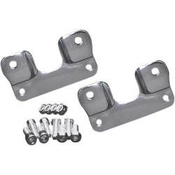 PartzBiz HD DS14100113 - Covingtons Chrome Front Fender Brackets Adapters for 21" Wheel 14-17 Harley FLH | C1311-C