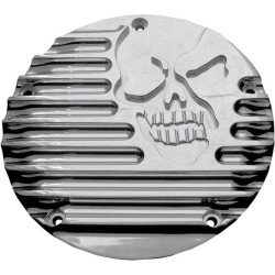 PartzBiz HD DS11070244 - Covingtons หัวเครื่อง Chrome CNC Machined Derby Cover Harley Twin Cam 99-17 | C1074-ซี