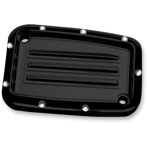 PartzBiz HD: 4420324-Covingtons Customs Black Dimpled Front Clutch Master Cylinder Cover Harley 17-18 | C1178-B