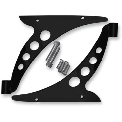 PartzBiz HD DS23300163 - Covingtons Customs Black Fairing Support Engine Guard Eliminator FLTR 15-18 | C0049-บี