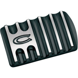 PartzBiz HD DS16100050 - Covingtons Customs Black Finned Rear Brake Lever Pedal Pad สำหรับ Harley FLH & FLST | C1042-B PartzBiz HD DS16100050 - Covingtons Customs Black Finned Rear Brake Lever Pedal Pad สำหรับ Harley FLH & FLST | C1042-B