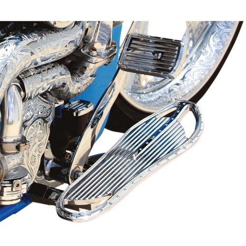 PartzBiz HD: 4420309-Covingtons Dimpled Chrome Driver Floorboards Harley FLHT & FL Softail 84-17 | C1334-C PartzBiz HD: 4420309-Covingtons Dimpled Chrome Driver Floorboards Harley FLHT & FL Softail 84-17 | C1334-C