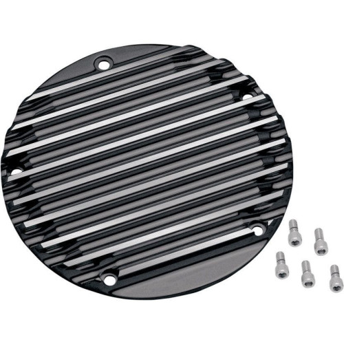 PartzBiz HD: 4420270-Covingtons Gloss Black Finned CNC Machined Derby Cover Harley Twin Cam 99-17 | C1072-B PartzBiz HD: 4420270-Covingtons Gloss Black Finned CNC Machined Derby Cover Harley Twin Cam 99-17 | C1072-B