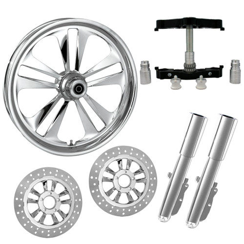 PartzBiz HD: 4420274-Crank Chrome 23” ล้อยาง Dual Rotors พร้อม Raked Triple Trees Lowers & Sliders | ข้อเหวี่ยง-DUAL-CHR-KIT-PCKG PartzBiz HD: 4420274-Crank Chrome 23” ล้อยาง Dual Rotors พร้อม Raked Triple Trees Lowers & Sliders | ข้อเหวี่ยง-DUAL-CHR-KIT-PCKG
