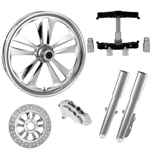PartzBiz HD: 4420275-Crank Chrome 23" Wheel Tire Single Side w/ Raked Triple Trees Lowers & Sliders | CRANK-SNGL-CHR-KIT-23PCKG PartzBiz HD: 4420275-Crank Chrome 23" Wheel Tire Single Side w/ Raked Triple Trees Lowers & Sliders | CRANK-SNGL-CHR-KIT-23PCKG